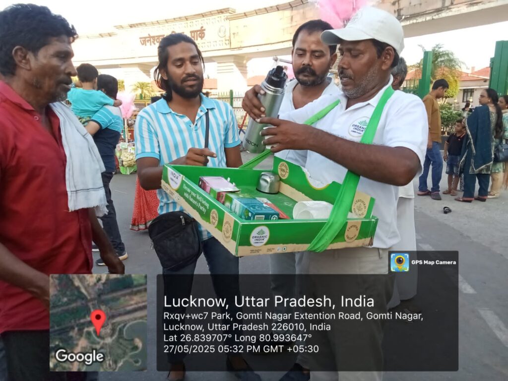 Sampling Organic India Tea